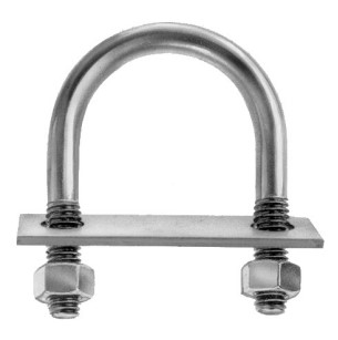 #9SS 1/4"X2"X3-1/4" STAIN.ST.U-BOLTS W/PLATE